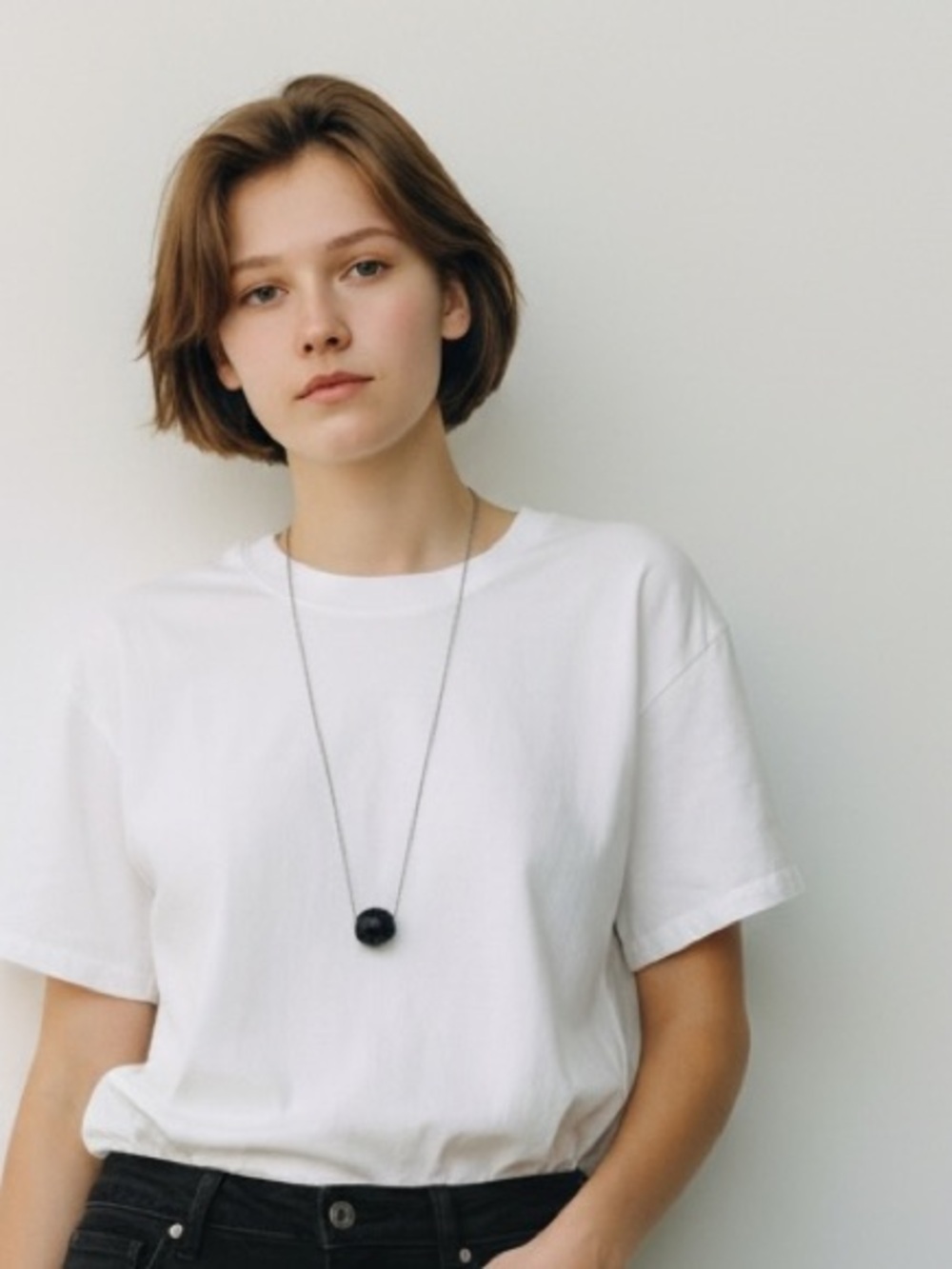 Black and Silver Necklace